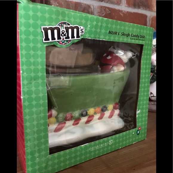Rare M&M’s Sleigh Holiday Candy Dish - Picture 1 of 12